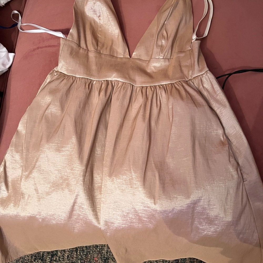 Windsor Gold champagne dress